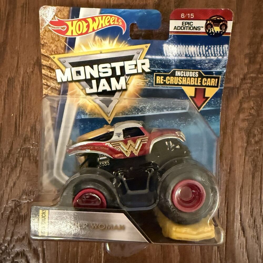 Hot Wheels Monster Jam 1:64 Diecast Truck Wonder Woman 2018